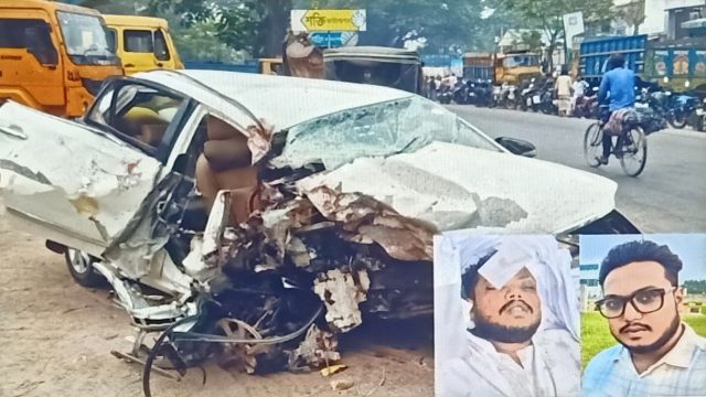 যশোরে শশুর বাড়ীতে যাবার পথে সড়ক দুর্ঘটনায় স্বামী নিহত, স্ত্রী আহত