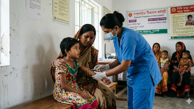 বেগমগঞ্জে হামের আশঙ্কা, ২শিশুর রক্ত পরীক্ষাগারে