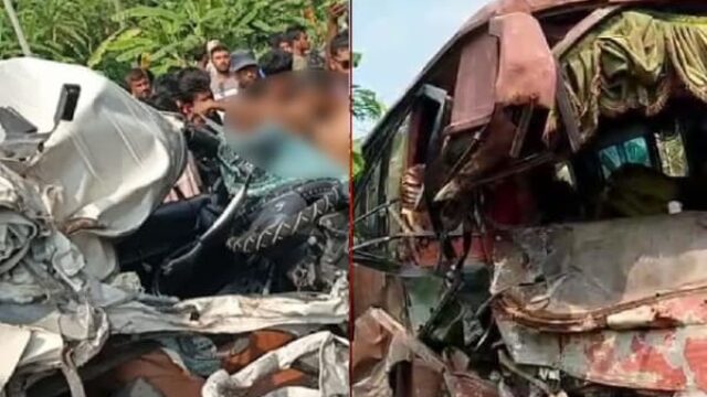 নড়াইলে স্বামীর মরদেহ আনতে গিয়ে বাস-অ্যাম্বুলেন্স সংঘর্ষে স্ত্রীসহ নিহত ২