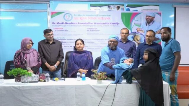 বিনামূল্যে চিকিৎসায় সুস্থ শিশু খাদিজা, ফিরল বাবা-মায়ের কোলে